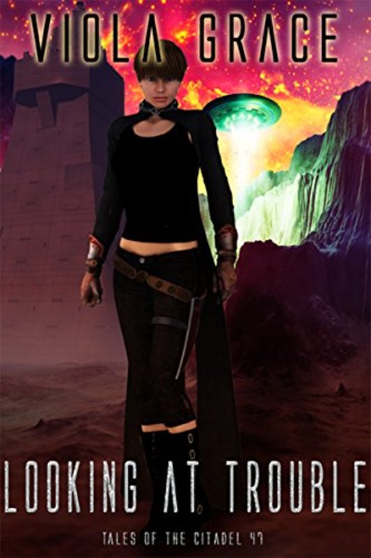 Book cover for "Looking at Trouble" by Viola Grace