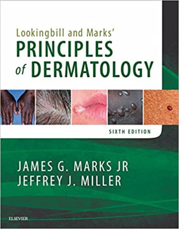 Book cover for "Lookingbill and Marks' Principles of Dermatology" by James G. Marks
