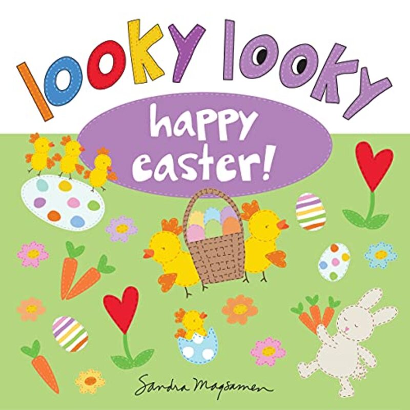 Book cover for "Looky Looky Happy Easter" by Sandra Magsamen