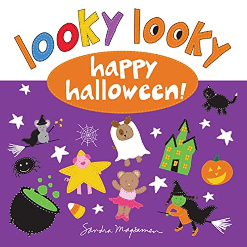 Book cover for "Looky Looky Happy Halloween" by Sandra Magsamen