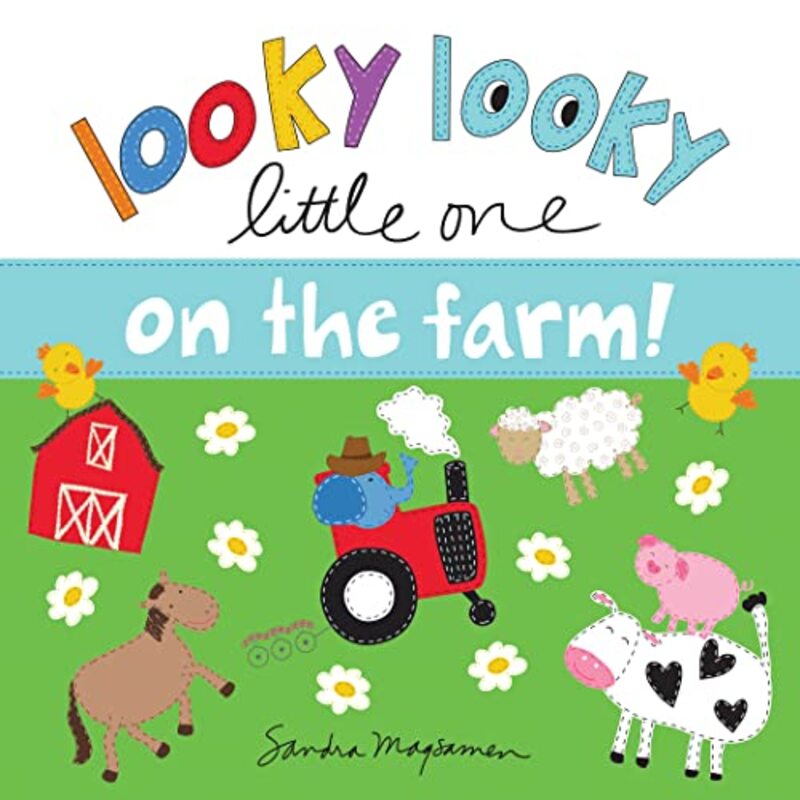 Book cover for "Looky Looky on the Farm" by Sandra Magsamen