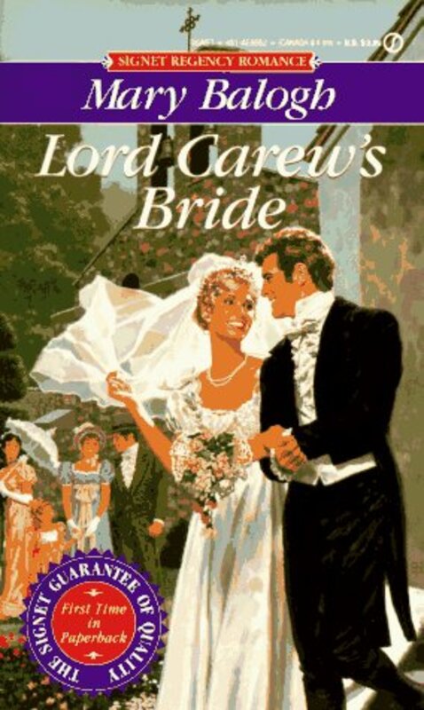 Book cover for "Lord Carew's Bride" by Mary Balogh