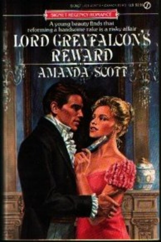 Book cover for "Lord Greyfalcon's Reward" by Lynne Scott Drennan