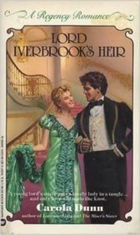 Book cover for "Lord Iverbrook's Heir" by Carola Dunn