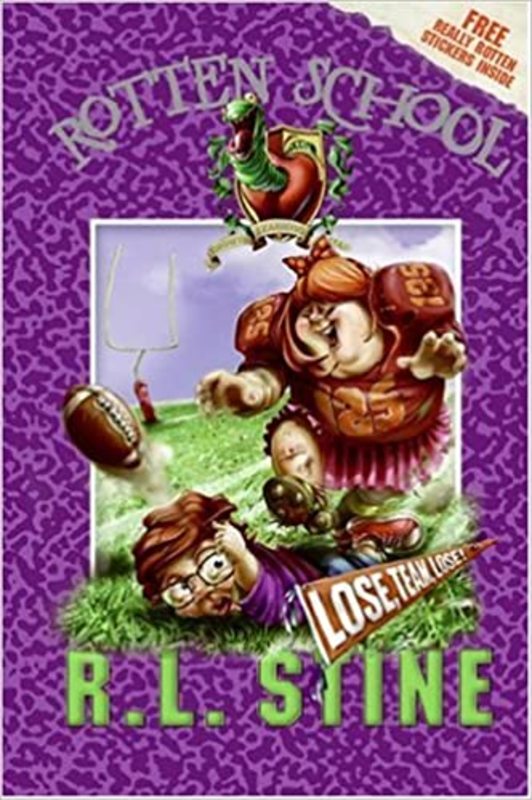 Book cover for "Lose, Team, Lose!" by RL Stine