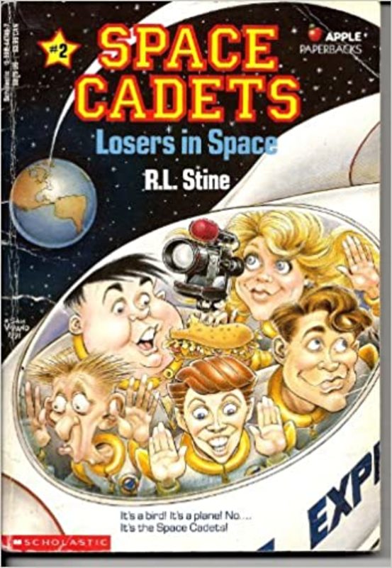 Book cover for "Losers in Space" by R.L. Stine