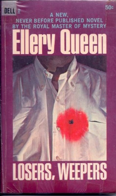Book cover for "Losers, weepers" by Ellery Queen