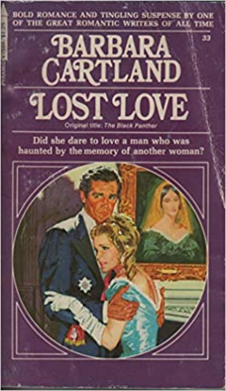 Book cover for "Lost Love" by Barbara Cartland