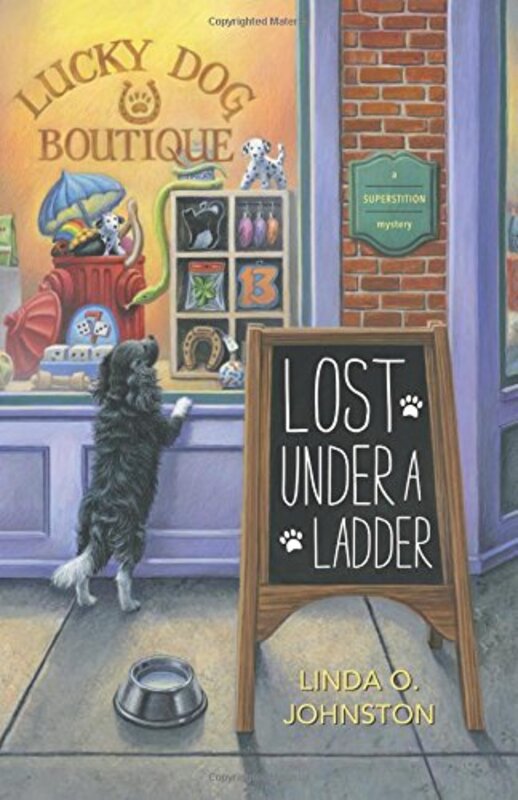 Book cover for "Lost Under a Ladder" by Linda O Johnston