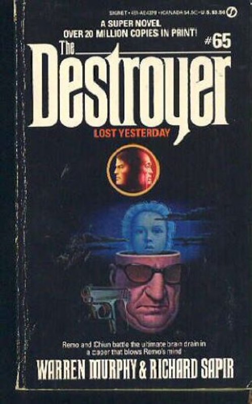 Book cover for "Lost Yesterday" by Warren Murphy