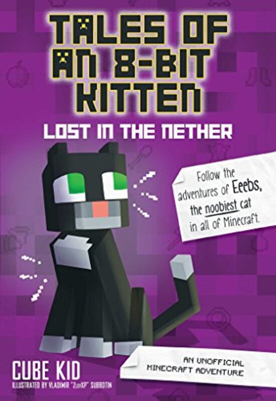 Book cover for "Lost in the Nether" by Cube Kid