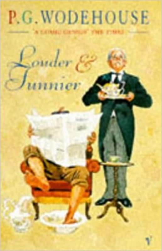 Book cover for "Louder and Funnier" by PG Wodehouse