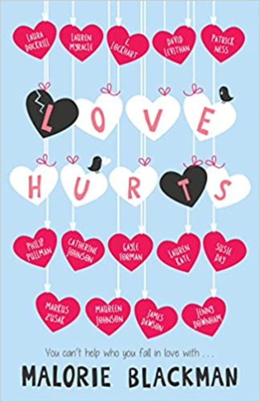 Book cover for "Love Hurts" by Malorie Blackman
