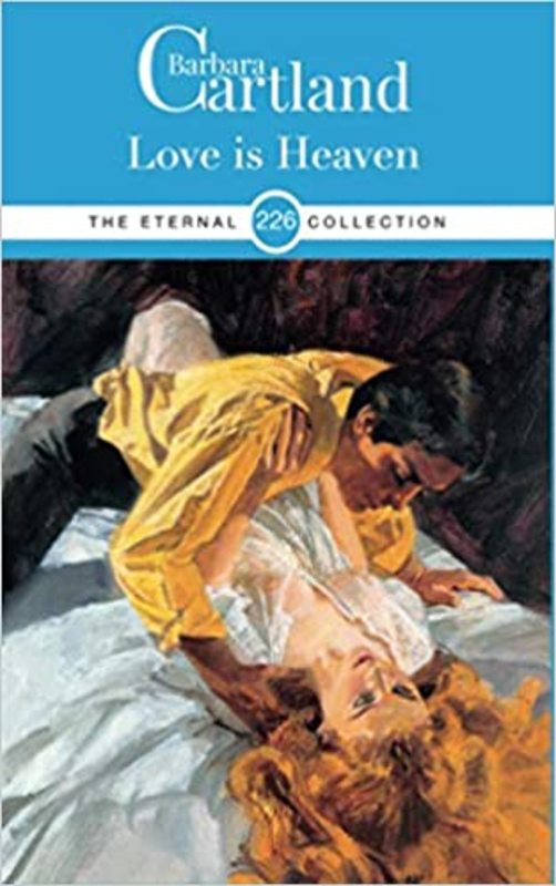 Book cover for "Love Is Heaven" by Barbara Cartland