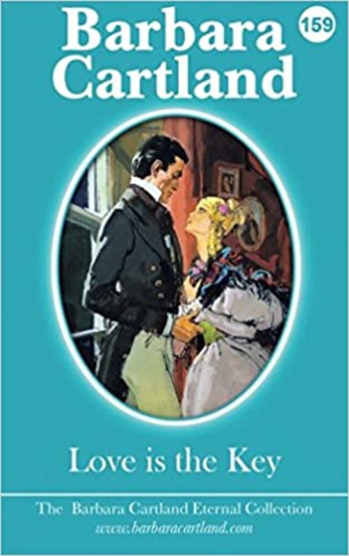 Book cover for "Love Is the Key" by Barbara Cartland
