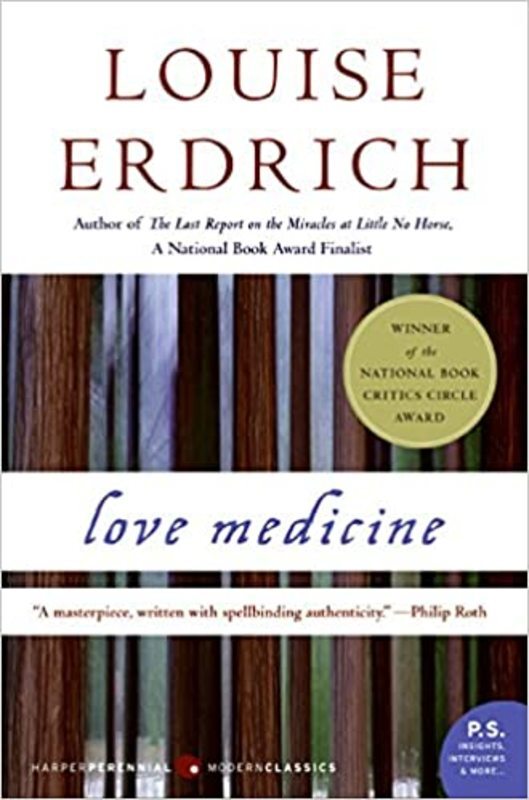 Book cover for "Love Medicine" by Louise Erdrich