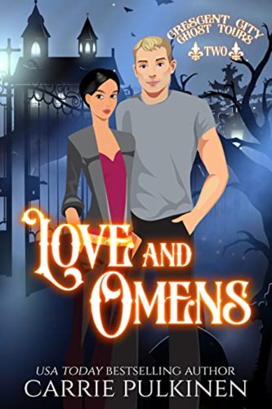 Book cover for "Love and Omens" by Carrie Pulkinen