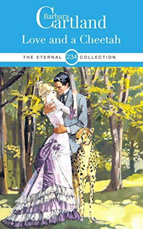 Book cover for "Love and a Cheetah" by Barbara Cartland