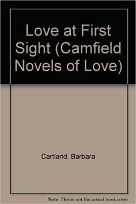 Book cover for "Love at First Sight" by Barbara Cartland