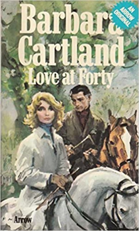 Book cover for "Love at Forty" by Barbara Cartland