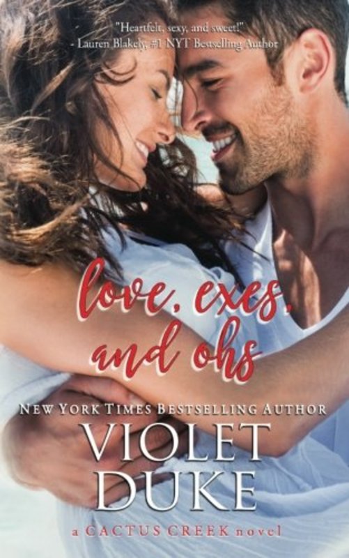 Book cover for "Love, Exes, and Ohs" by Violet Duke