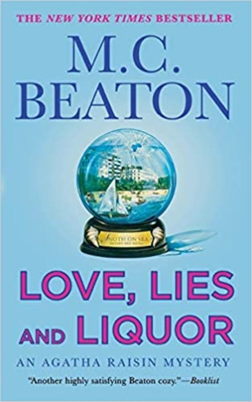 Book cover for "Love, Lies and Liquor" by MC Beaton