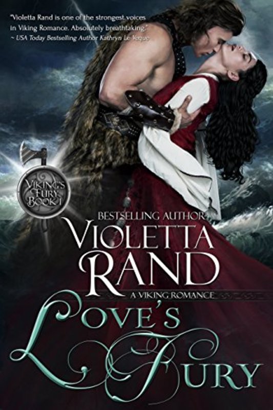 Book cover for "Love's Fury" by Violetta Rand