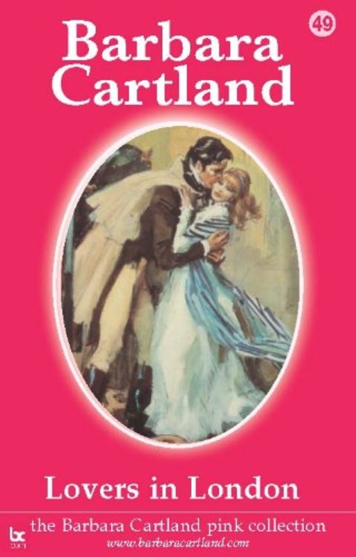 Book cover for "Lovers In London" by Barbara Cartland