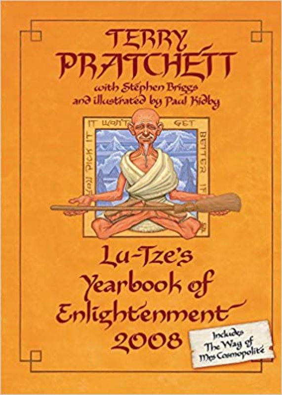 Book cover for "Lu-Tze's Yearbook of Enlightenment" by Terry Pratchett