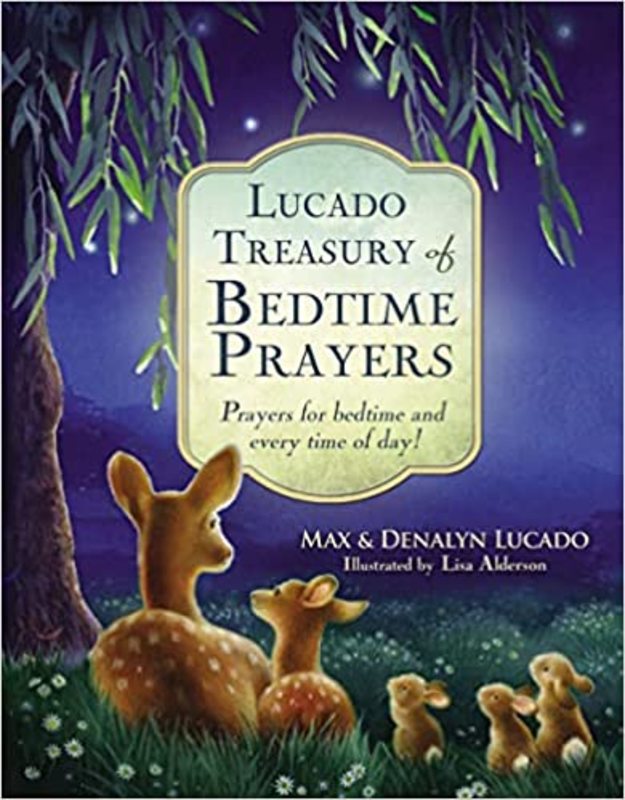 Book cover for "Lucado Treasury of Bedtime Prayers" by Max Lucado