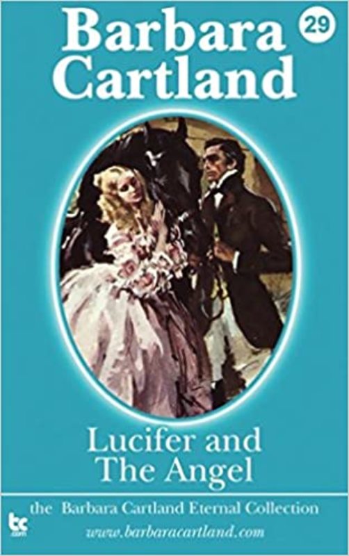 Book cover for "Lucifer and the Angel" by Barbara Cartland