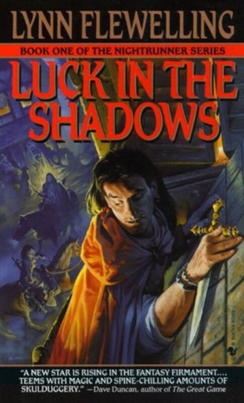 Book cover for "Luck in the Shadows" by Lynn Flewelling