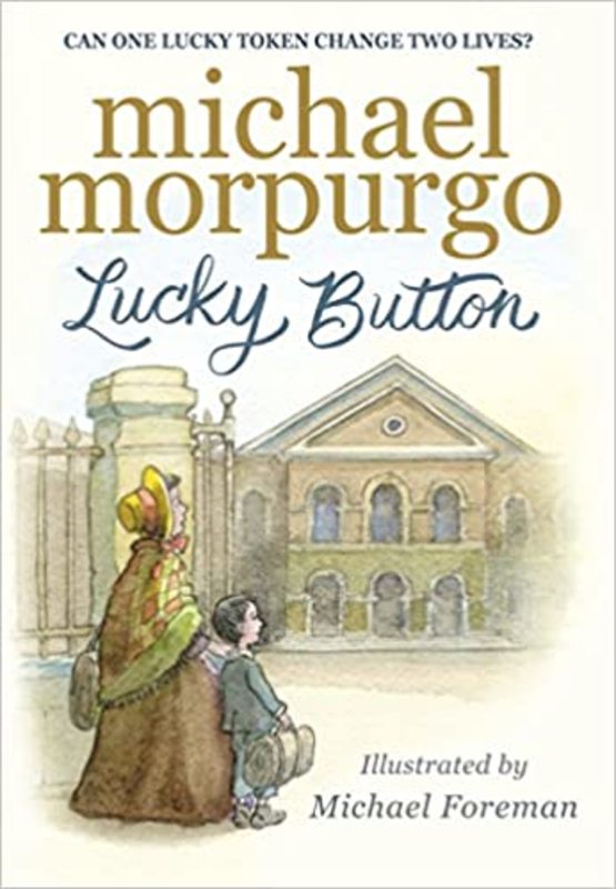 Book cover for "Lucky Button" by Michael Morpurgo