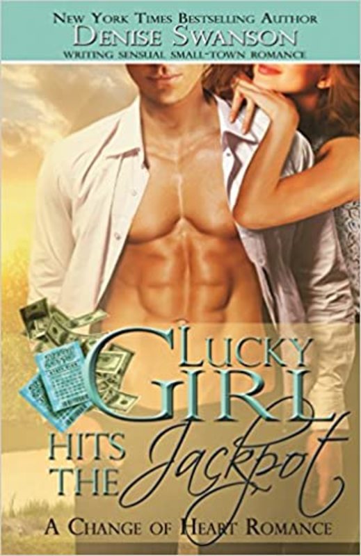 Book cover for "Lucky Girl Hits the Jackpot" by Denise Swanson