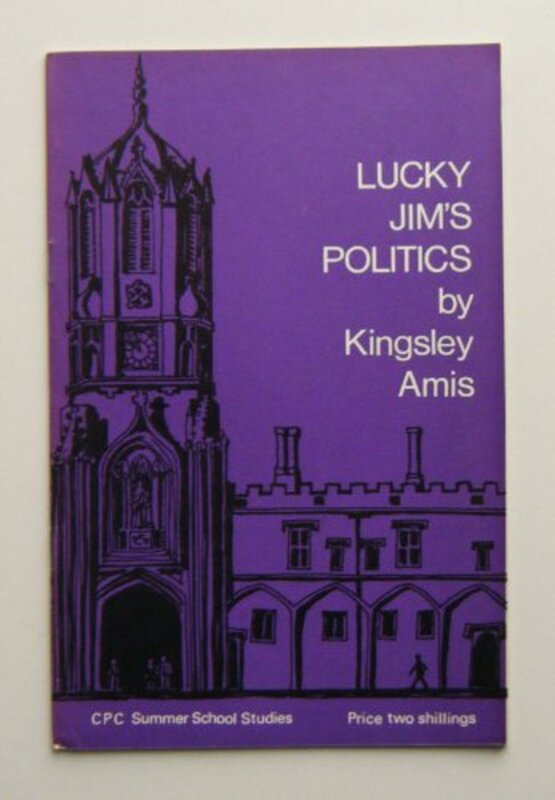 Book cover for "Lucky Jim's Politics." by Kingsley Amis