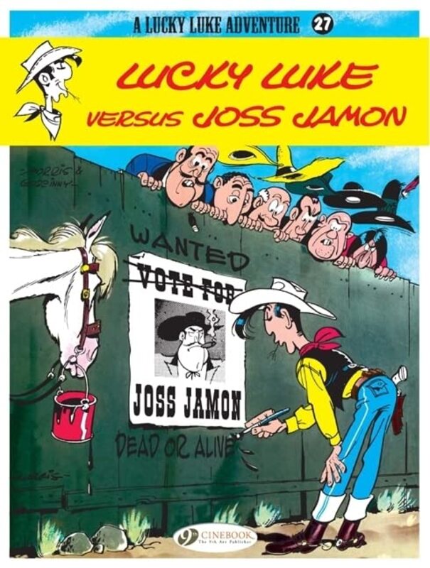 Book cover for "Lucky Luke Versus Joss Jamon" by Rene Goscinny