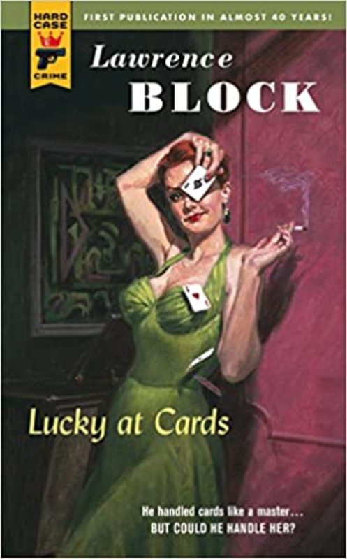 Book cover for "Lucky at Cards" by Lawrence Block