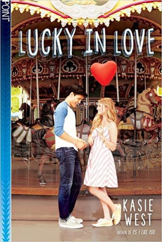 Book cover for "Lucky in Love" by Kasie West