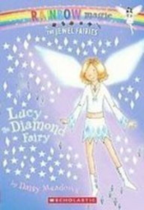 Book cover for "Lucy the Diamond Fairy" by Daisy Meadows
