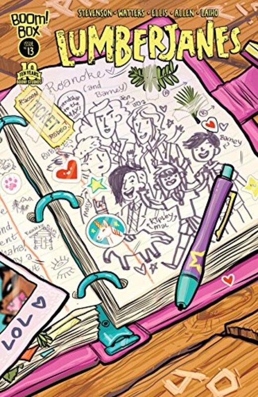 Book cover for "Lumberjanes #13" by Noelle Stevenson