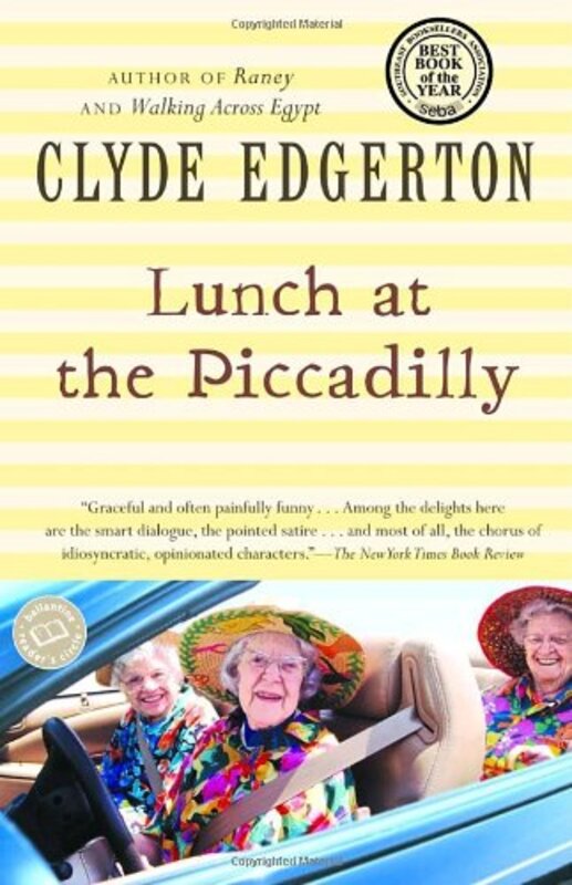 Book cover for "Lunch at the Piccadilly" by Clyde Edgerton