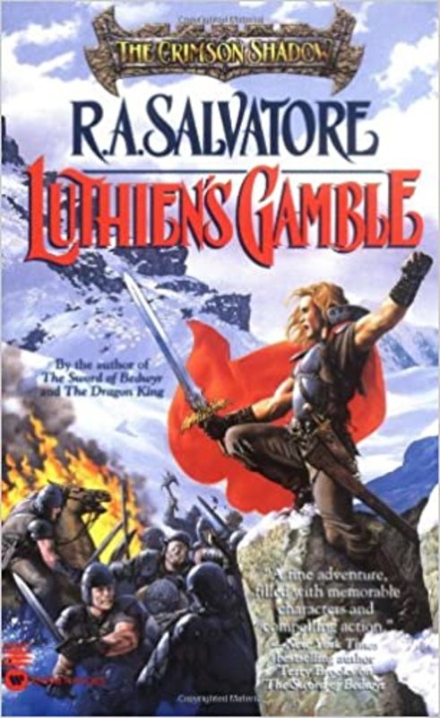 Book cover for "Luthien's Gamble" by RA Salvatore