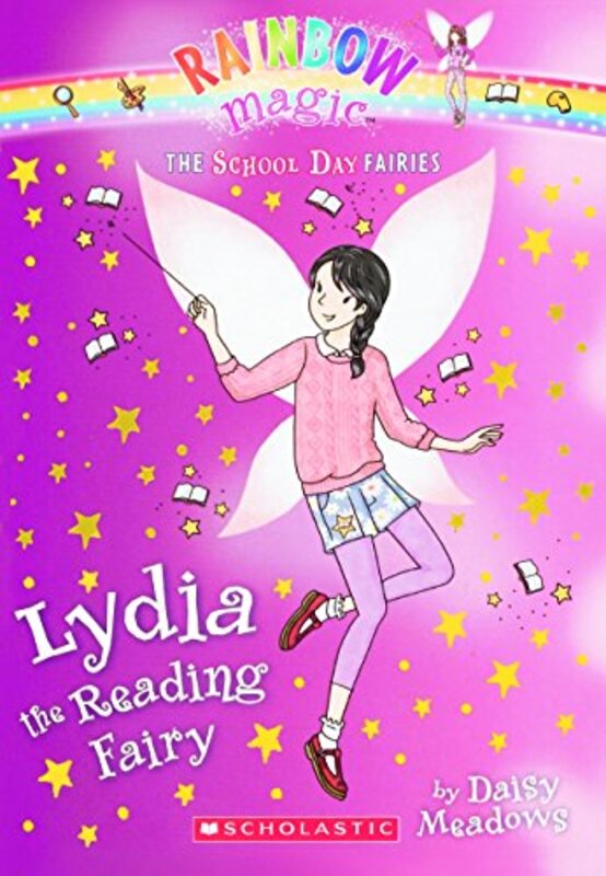 Book cover for "Lydia the Reading Fairy" by Daisy Meadows