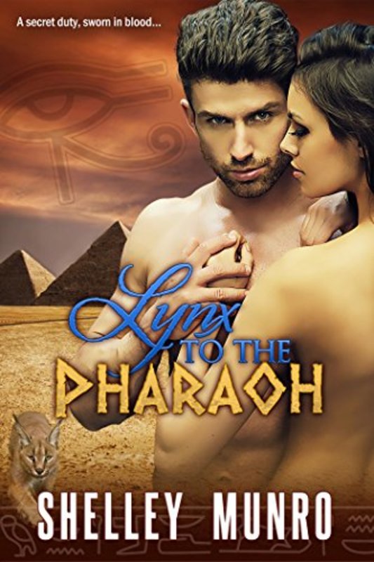 Book cover for "Lynx to the Pharaoh" by Shelley Munro