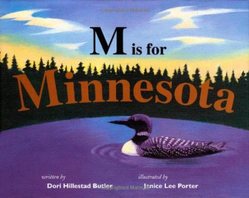 Book cover for "M Is For Minnesota" by Dori Hillestad Butler