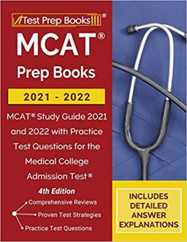 Book cover for "MCAT Prep Books 2021-2022" by TPB Publishing