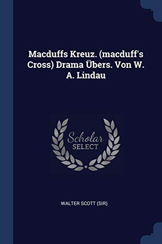 Book cover for "Macduff's Cross" by Sir Walter Scott