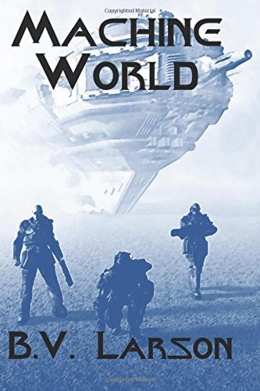 Book cover for "Machine World" by BV Larson