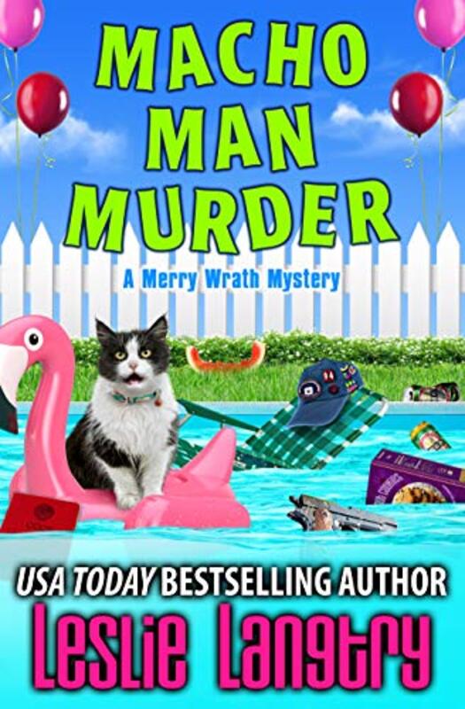 Book cover for "Macho Man Murder" by Leslie Langtry