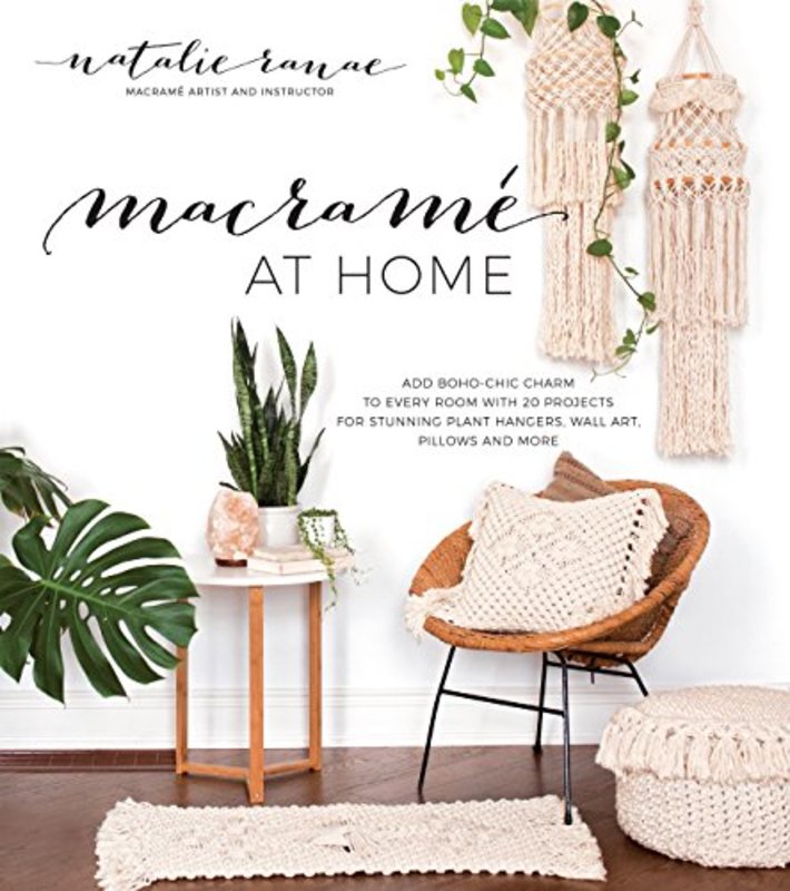 Book cover for "Macramé at Home" by Natalie Ranae